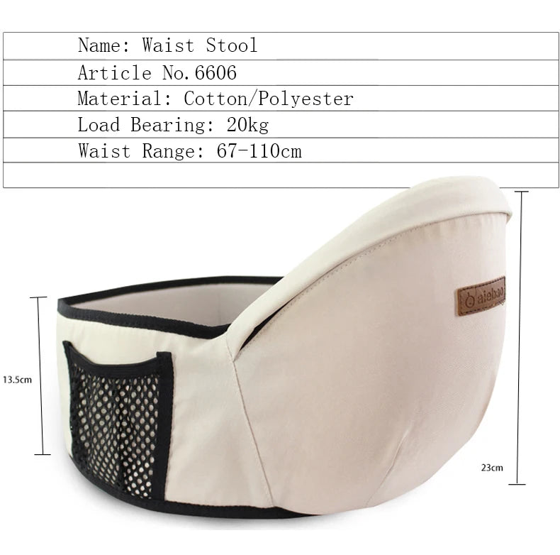 Baby Carrier with Waist Stool